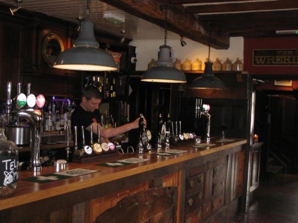 View of the bar at the Cock Hotel, Wellington